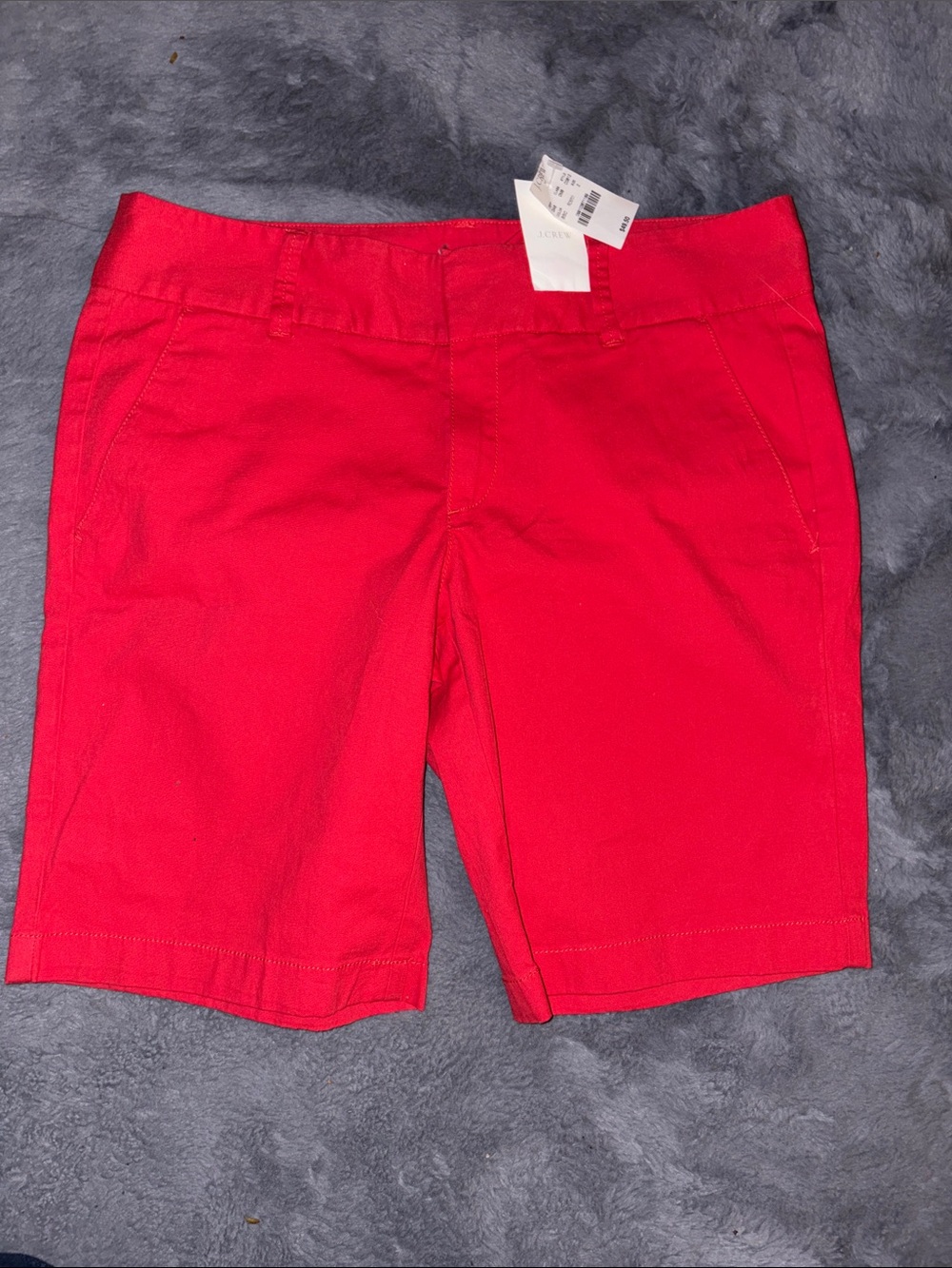 J. Crew Frankie Red Bermuda Shorts NWT